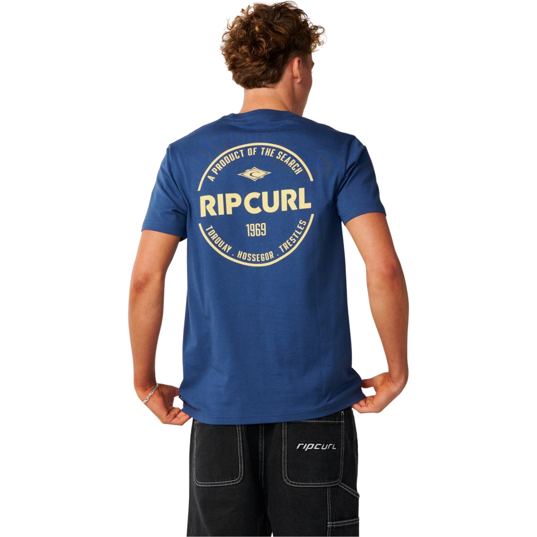 2026 Rip Curl Mens Staple T-Shirt 12RMTE - Light Navy